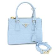 Pre-owned Leather prada-bags Prada Vintage , Blue , Dames