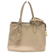 Pre-owned Leather prada-bags Prada Vintage , Beige , Dames