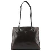 Pre-owned Leather prada-bags Prada Vintage , Brown , Dames