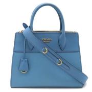 Pre-owned Leather prada-bags Prada Vintage , Blue , Dames