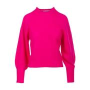 Fuchsia Sweater Paricollo Daniele Fiesoli , Pink , Dames