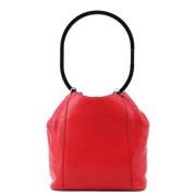 Pre-owned Leather handbags Gucci Vintage , Red , Dames