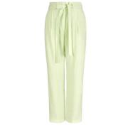 Groene vloeibare modale trekkoordbroek Emporio Armani , Green , Dames