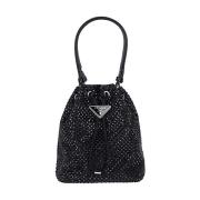 Stijlvolle leren tas voor vrouwen Prada , Black , Dames