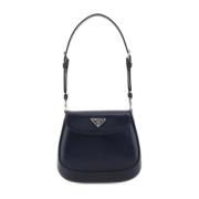 Stijlvolle Leren Tas voor Vrouwen Prada , Blue , Dames