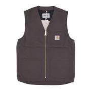 Vest met V-hals en ritssluiting Carhartt Wip , Brown , Heren