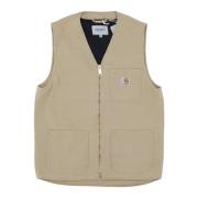 Canvas Vest met Bourbon Aged Stijl Carhartt Wip , Beige , Heren