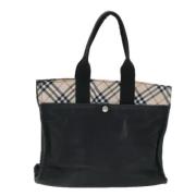 Pre-owned Canvas handbags Burberry Vintage , Black , Dames