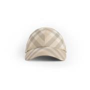 Check Baseball Cap Burberry , Beige , Dames