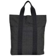 Pre-owned Canvas totes Hermès Vintage , Gray , Dames