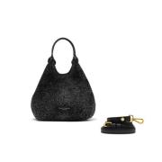 Elegante O Stijl Leren Tas Gianni Chiarini , Black , Dames