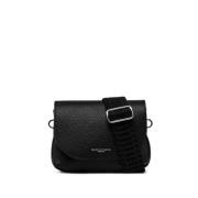 Minerva O Leren Crossbody Tas Gianni Chiarini , Black , Dames