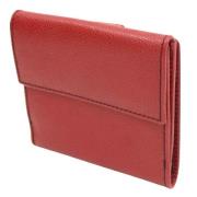 Pre-owned Leather wallets Celine Vintage , Red , Dames