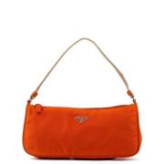 Pre-owned Canvas handbags Prada Vintage , Orange , Dames