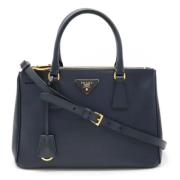 Pre-owned Leather prada-bags Prada Vintage , Blue , Dames