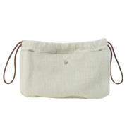 Pre-owned Fabric pouches Hermès Vintage , Beige , Dames