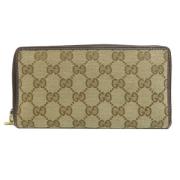 Pre-owned Canvas wallets Gucci Vintage , Brown , Dames