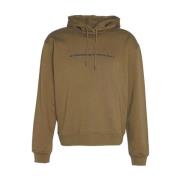 Militaire Shadow Hoodie Olijf Barbour , Brown , Heren