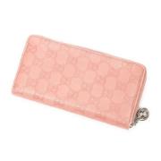 Pre-owned Leather wallets Gucci Vintage , Pink , Dames