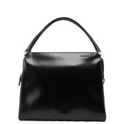 Pre-owned Leather handbags Prada Vintage , Black , Dames