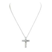 Pre-owned Stainless Steel necklaces Gucci Vintage , Gray , Dames