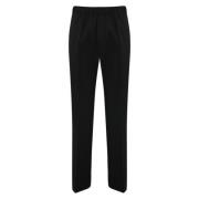 Zwarte wollen joggers met elastische taille Dsquared2 , Black , Heren