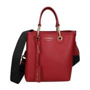 Bordeaux Synthetische Dames Shopper Giorgio Armani , Red , Dames