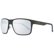 Grijze herenzonnebril Rechthoekig frame Guess , Gray , Heren