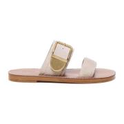 Beige Sandalen met Dubbel Lap Ontwerp Chloé , Beige , Dames