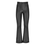 Zwarte Synthetisch Leren Broek D.Exterior , Black , Dames