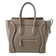 Pre-owned Leather celine-bags Celine Vintage , Gray , Dames