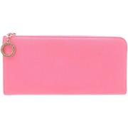 Pre-owned Leather wallets Bvlgari Vintage , Pink , Dames