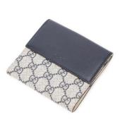 Pre-owned Coated canvas wallets Gucci Vintage , Beige , Dames