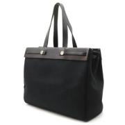 Pre-owned Canvas totes Hermès Vintage , Black , Heren