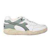 Vintage Leren Sneakers Fw24 Collectie Diadora , White , Heren