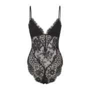 Zwart Kant Teddy Top Zimmermann , Black , Dames