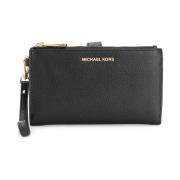 Zwarte Leren Adele Smartphone Portemonnee Michael Kors , Black , Dames