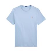 Blauw Katoen Regular Fit T-Shirt Polo Ralph Lauren , Blue , Heren