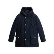 Arctic Parka Melton Blauw Jas Woolrich , Blue , Heren