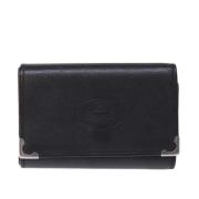 Pre-owned Leather key-holders Cartier Vintage , Black , Unisex