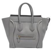 Pre-owned Leather celine-bags Celine Vintage , Gray , Dames