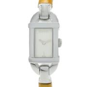 Pre-owned Stainless Steel watches Gucci Vintage , White , Dames