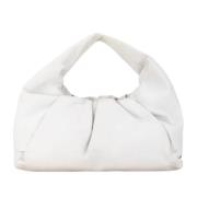 Pre-owned Leather pouches Bottega Veneta Vintage , White , Dames