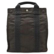 Pre-owned Canvas backpacks Hermès Vintage , Gray , Dames