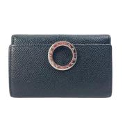 Pre-owned Leather key-holders Bvlgari Vintage , Black , Heren