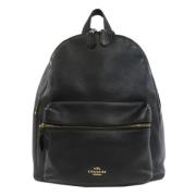 Pre-owned Leather backpacks Coach Pre-owned , Black , Dames