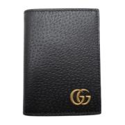 Pre-owned Leather wallets Gucci Vintage , Black , Unisex