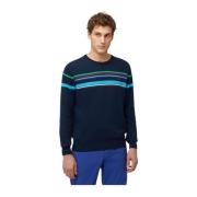 Ronde Hals T-shirt Harmont & Blaine , Blue , Heren