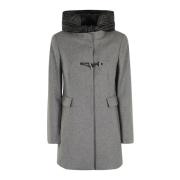 Nylon Toggle Coat Front Fay , Gray , Dames