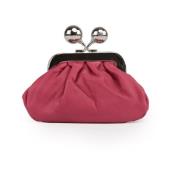 Roze leren nano clutch tas Max Mara Weekend , Red , Dames